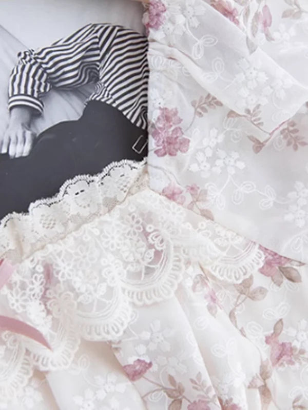 Enchanted Pink Blooms Princess Dress