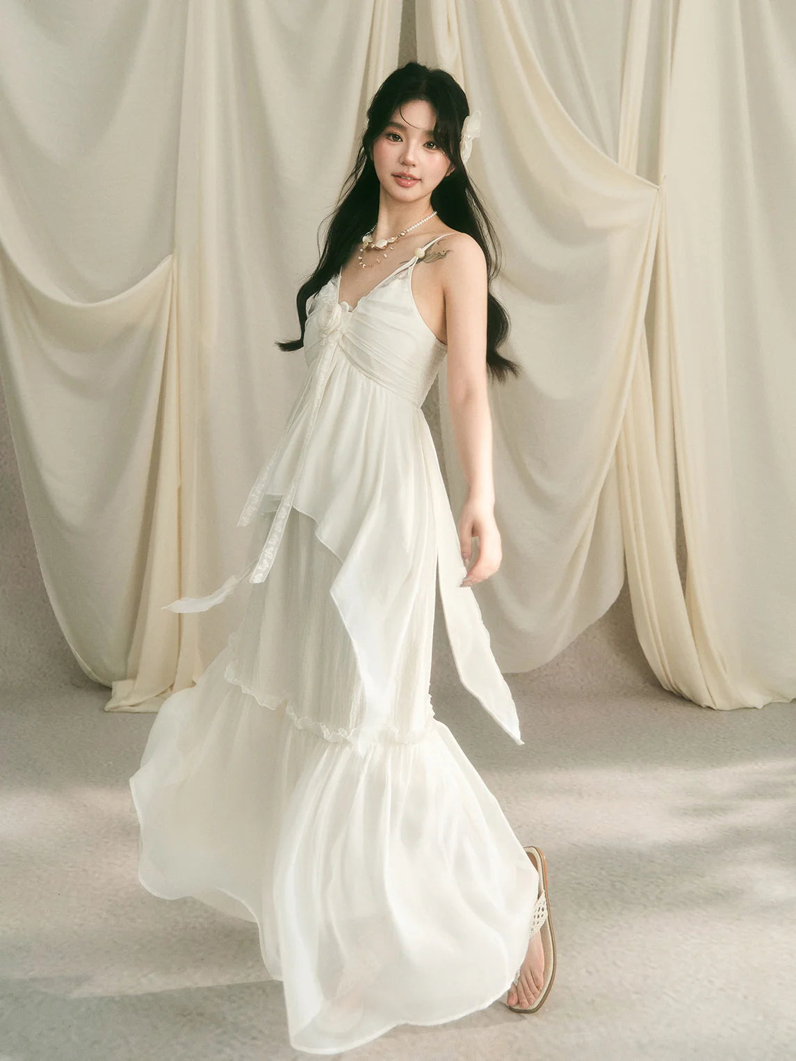 Ethereal Rose Fairycore Gown