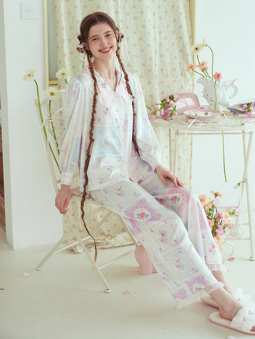 Pastel Patchwork Pajama Loungewear