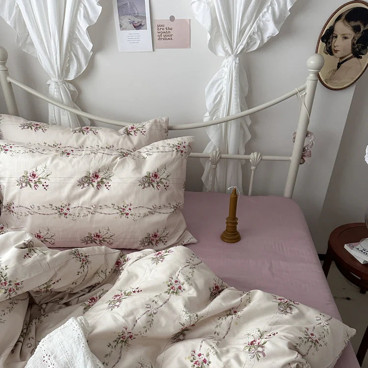 Blushing Rose Garden Bedding Set