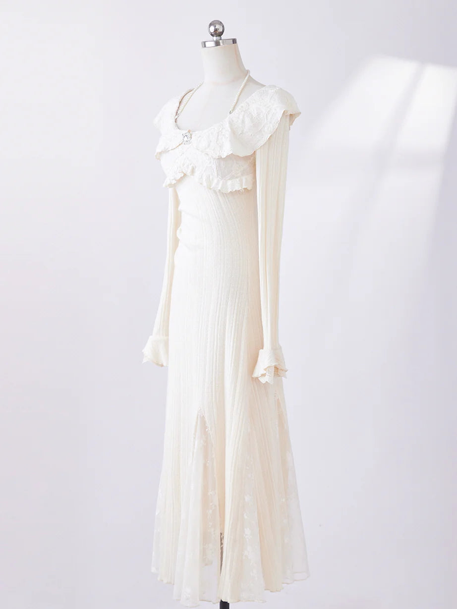 Princess Ruffle Lace Elegance Gown