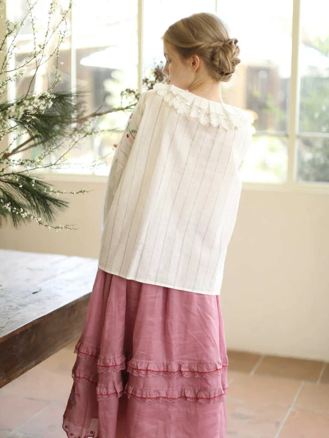 Striped Meadow Bloom Blouse