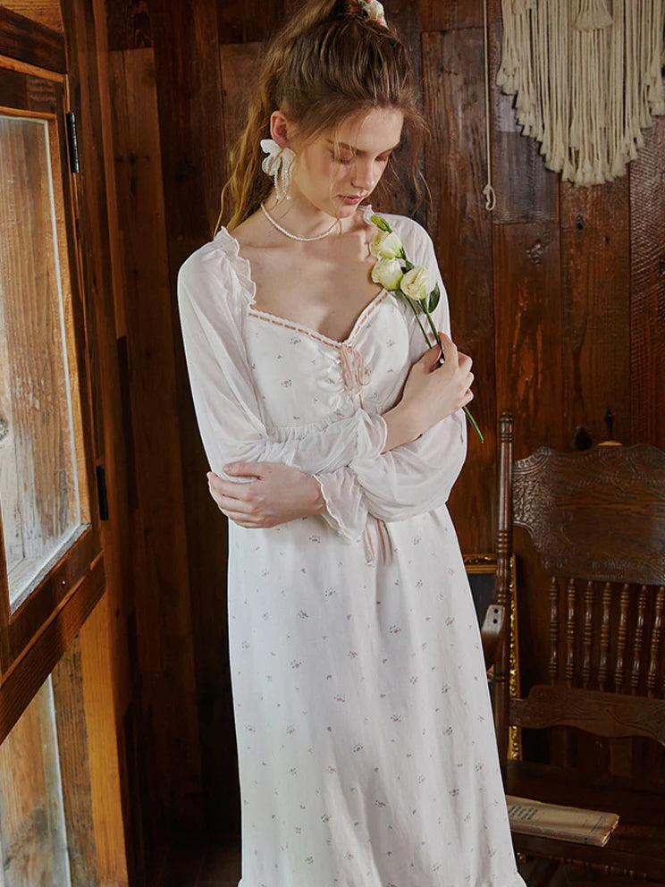 Whimsical Rosebud Nightgown