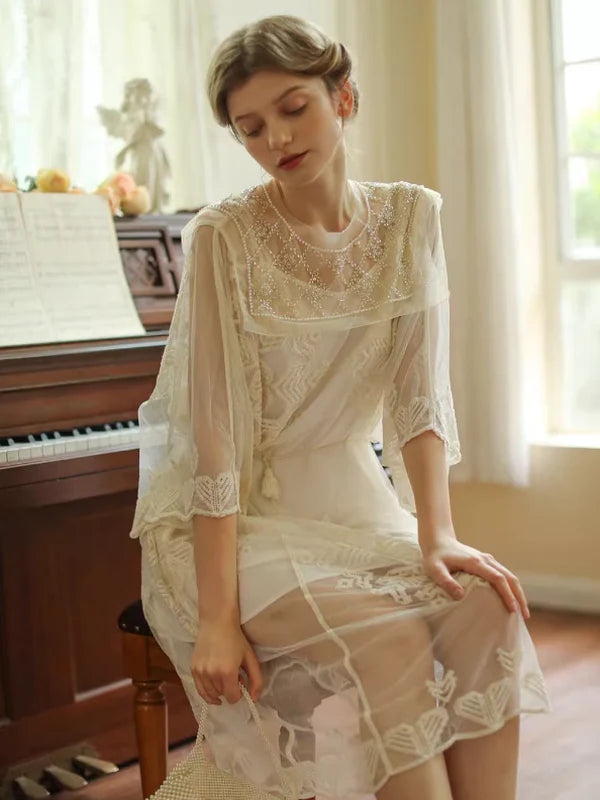 Whimsical Breeze Vintage Midi Dress