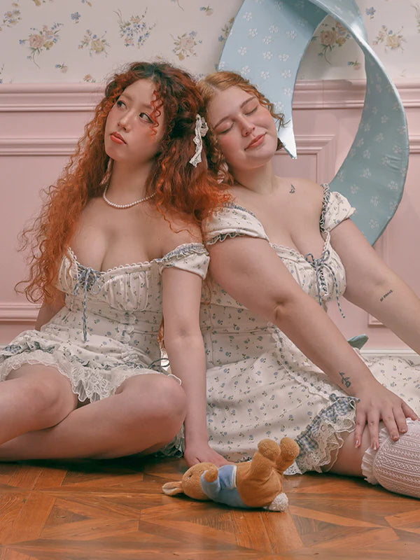 Ethereal Lace Coquette Dress