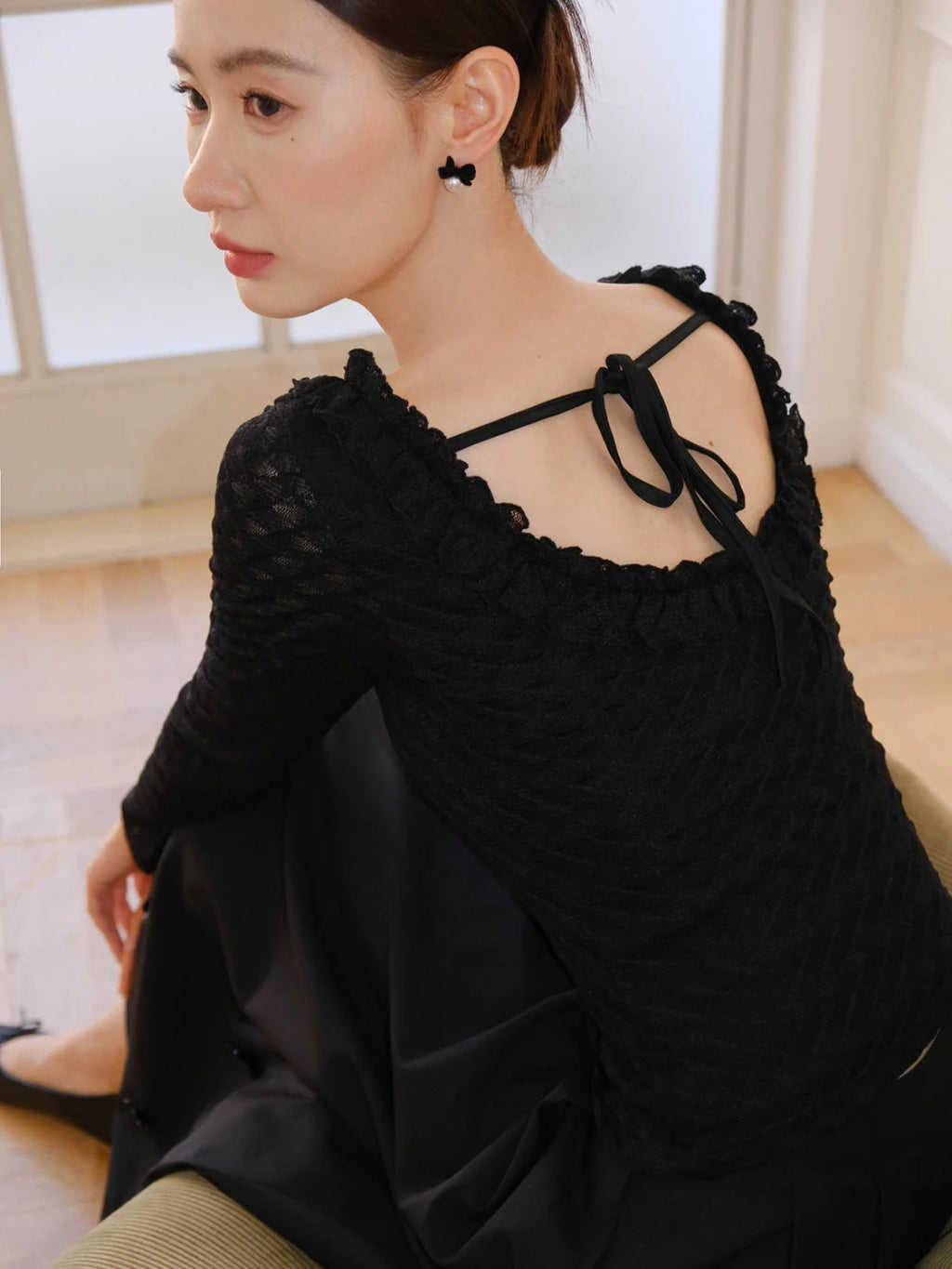 Romantic Ruffle Lace Blouse