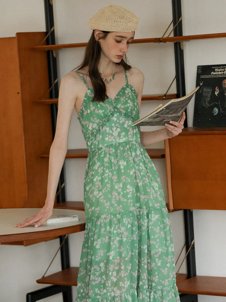Emily's Verdant Blossom Dress