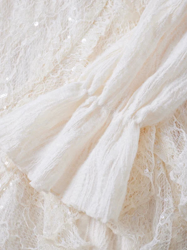 Ethereal Lace Sequin Dream Dress