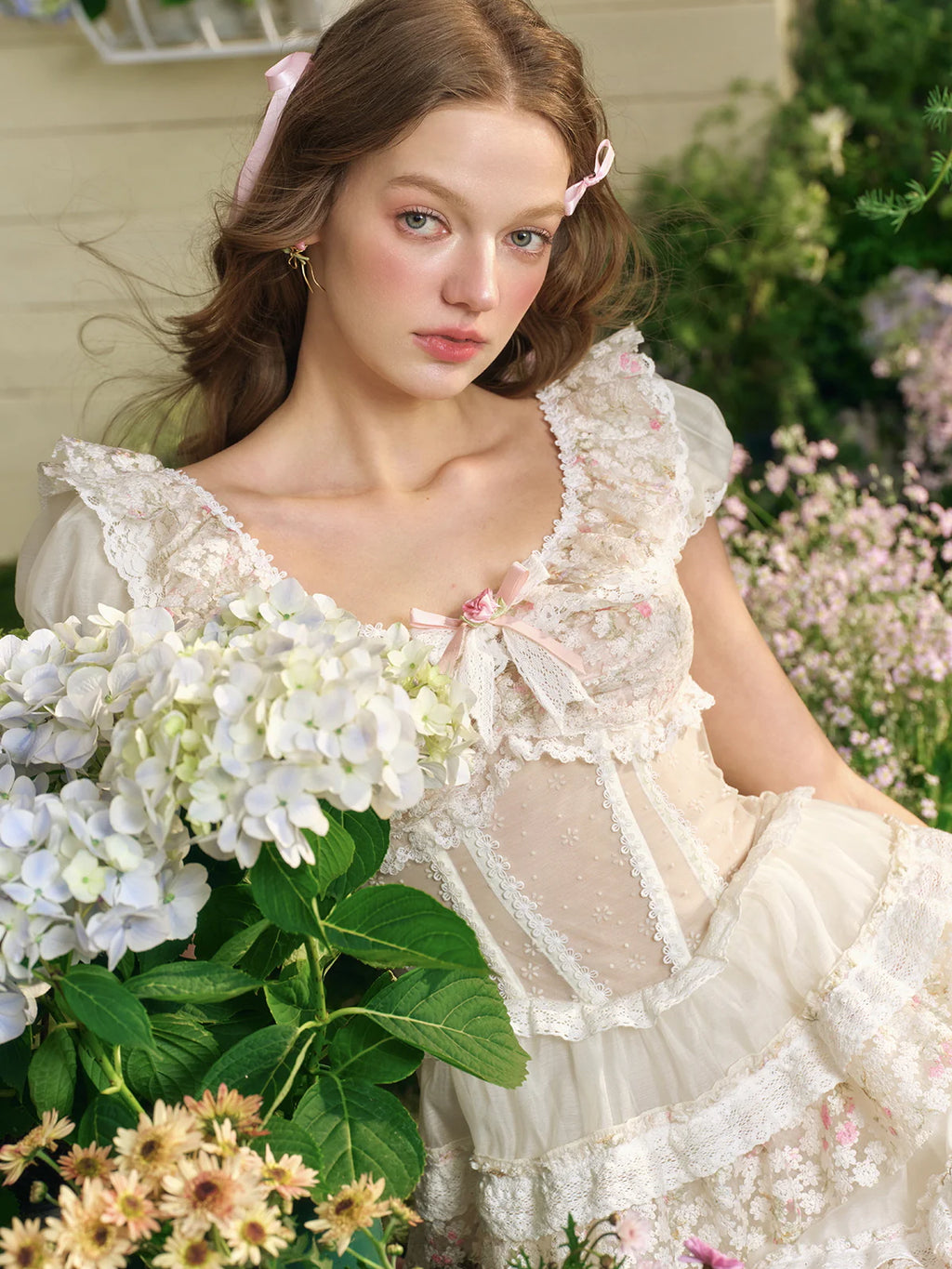 Enchanted Floral Fairy Corset Dress