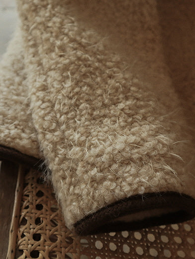 Cozy Bouclé Wool Toggle Jacket