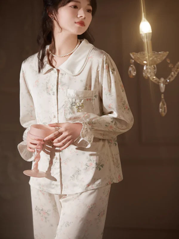 Pink Floral Whisper Sleepwear