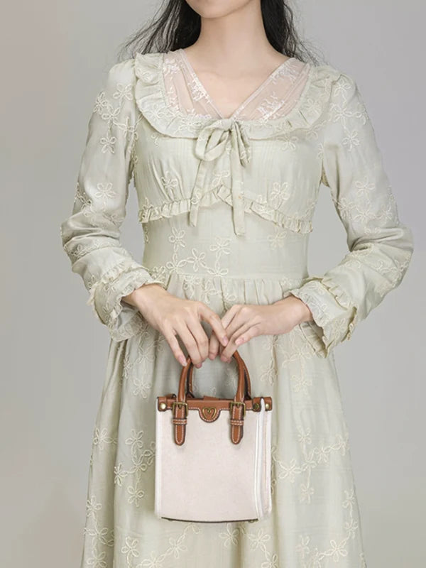 Minty Meadow Retro Dress