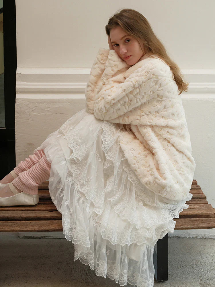 Enchanted Lace Tiered Maxi Skirt