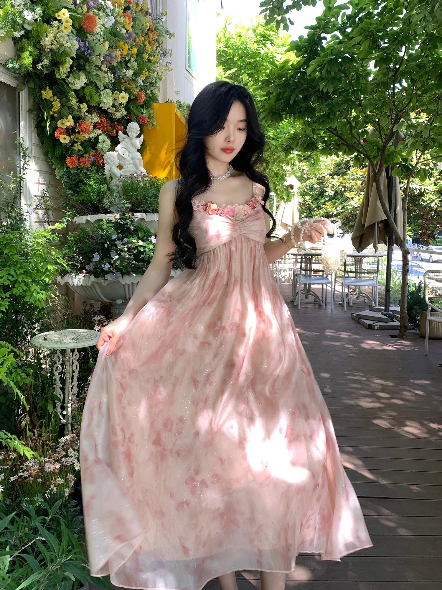Enchanted Garden Fairy Pink Dress