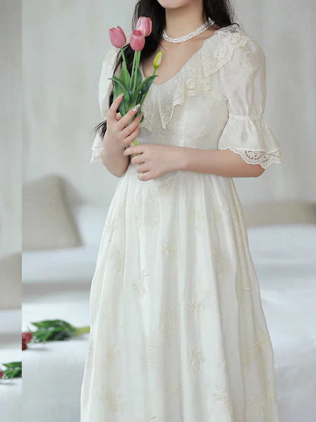 Whispers of Elegance Tencel Lace Dress