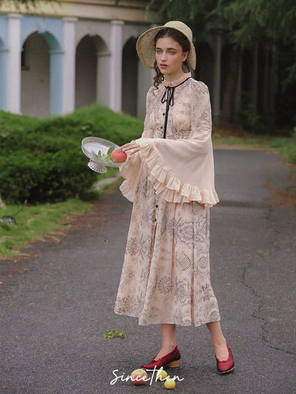 Vintage Pink Chiffon Elegance