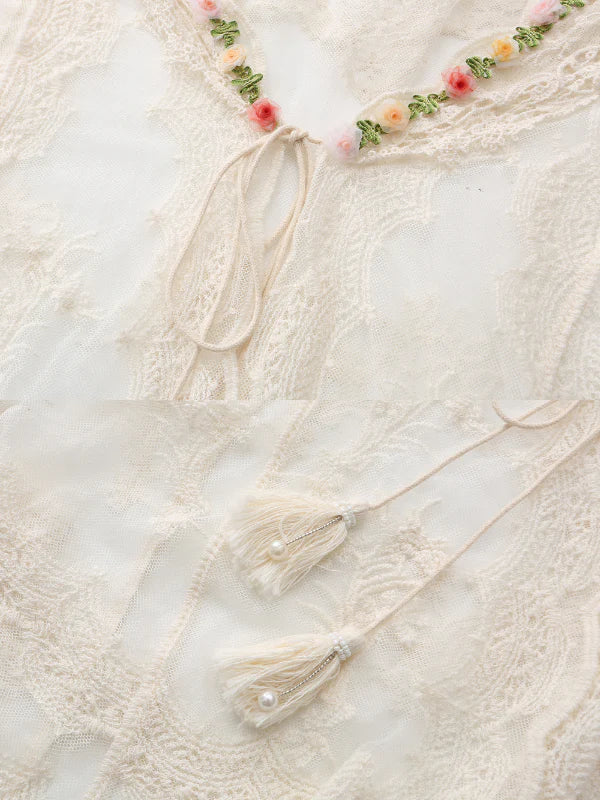 Blooming Lace Garden Shawl