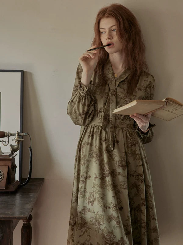 Vintage Floral Enchantress Dress
