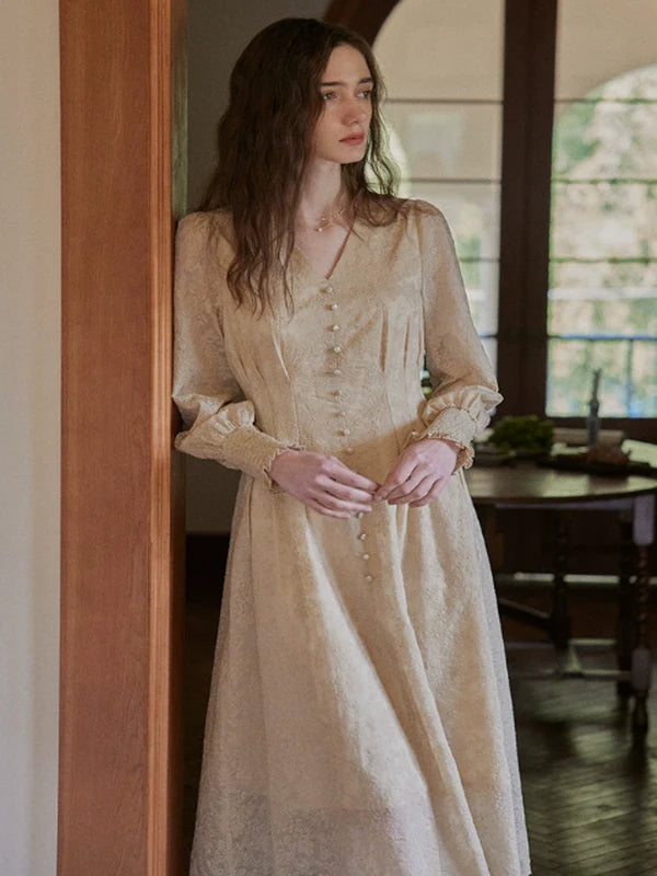 Vintage Blossom Radiance Dress