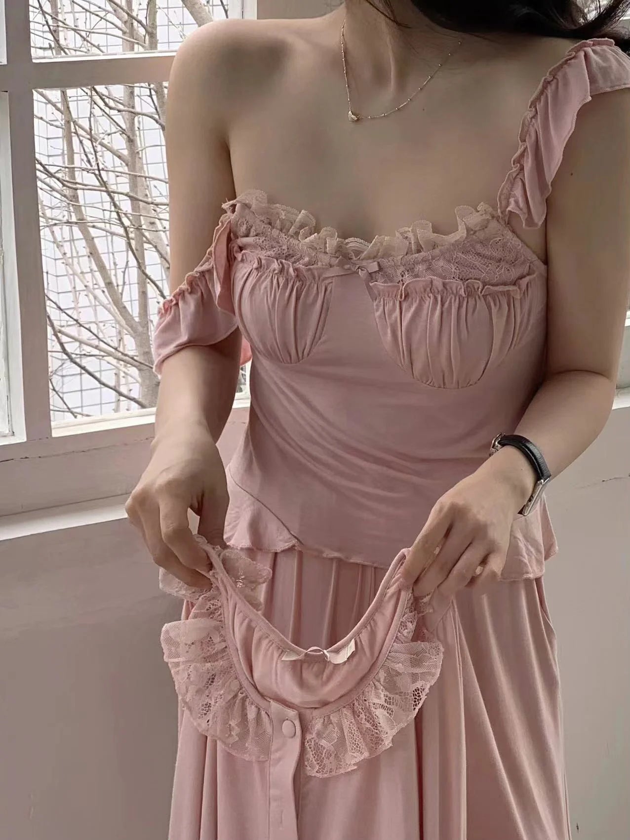 Blush Serenity 3-Piece Loungewear Set