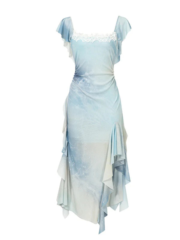 Celestial Blue Fairycore Dress