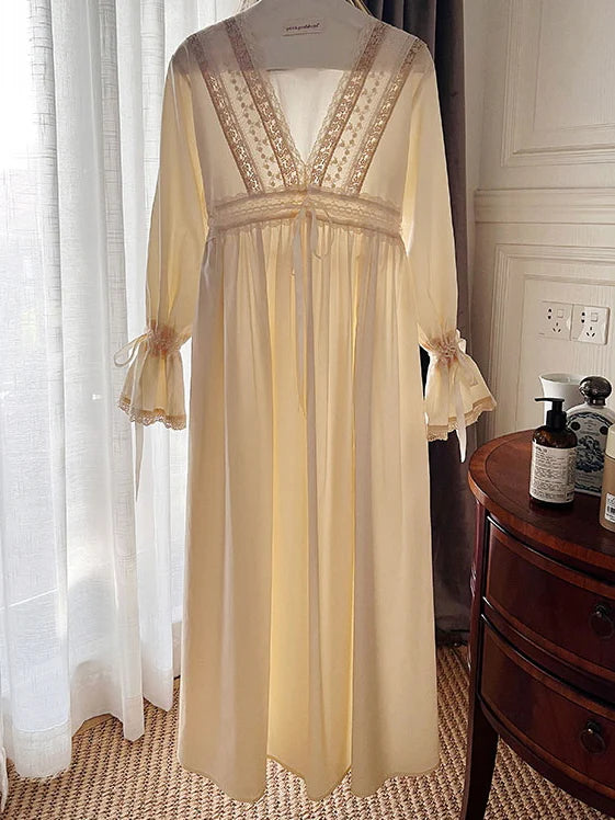 Retro Vintage Lace Dreams Nightgown