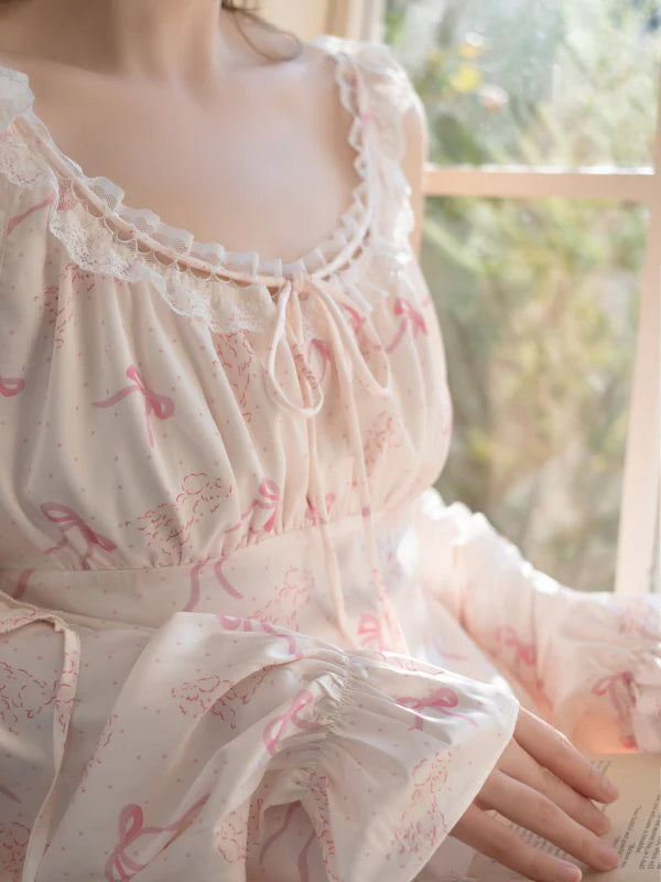 Sweet Ribbon Lounge Pajama Set