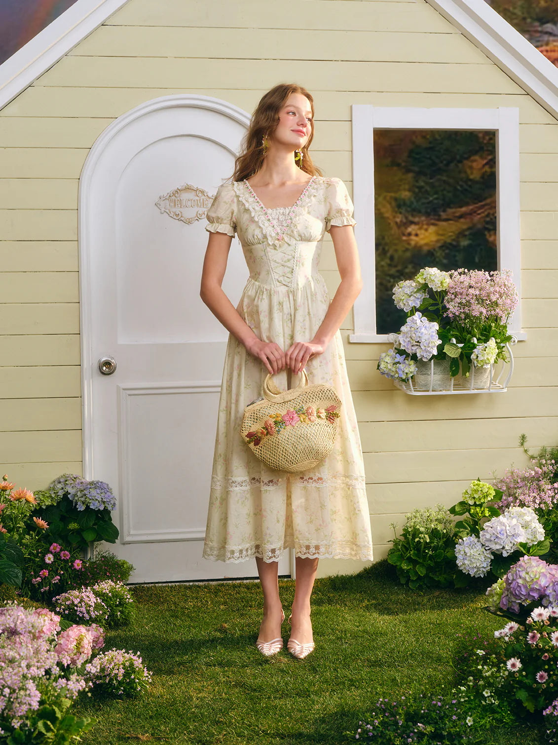 Enchanted Garden Vintage Lace Dress