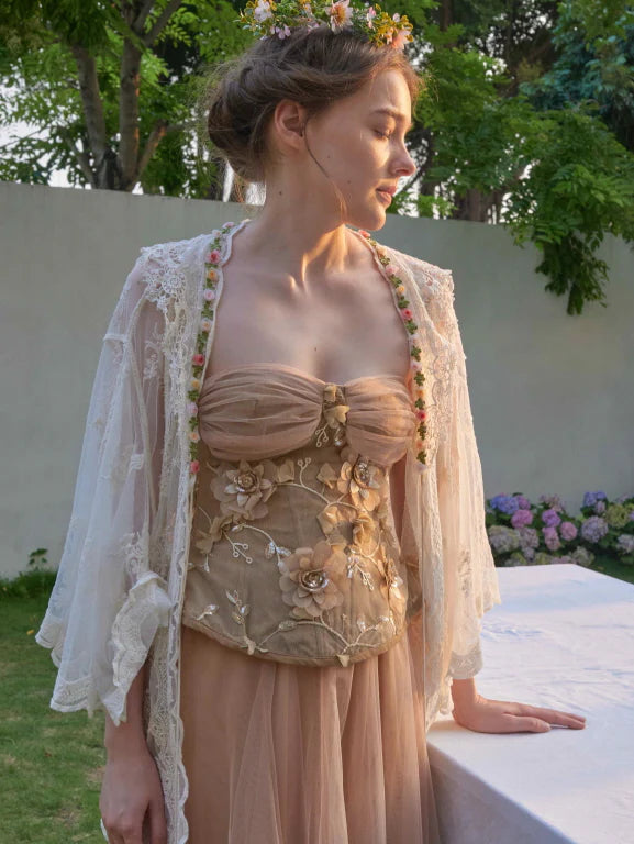 Blooming Lace Garden Shawl