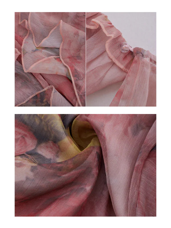 Enchanted Bloom Chiffon Gown