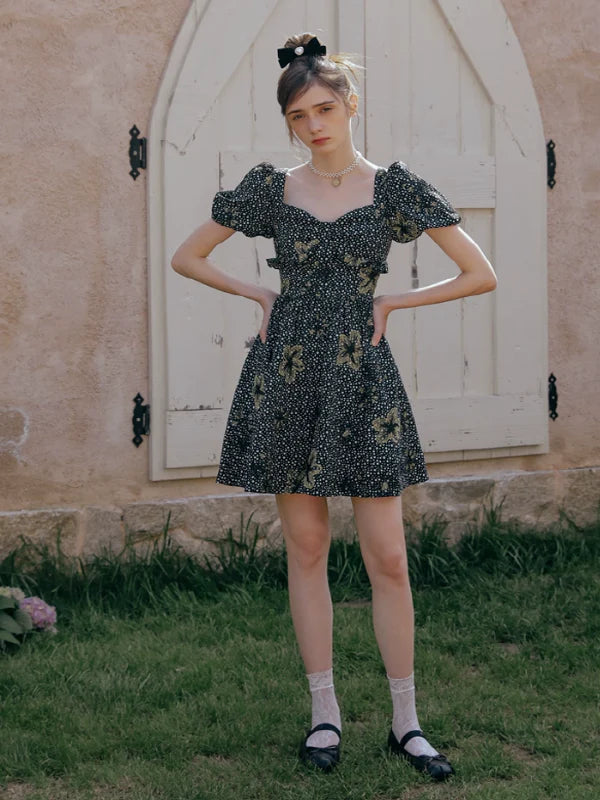 Golden Twilight Symphony Dress