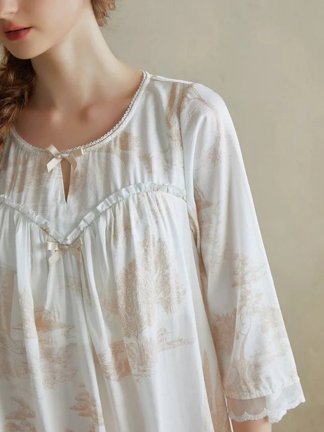 Timeless Reverie Toile Nightgown