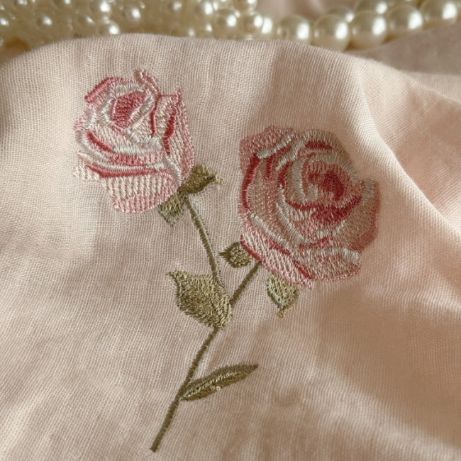 Romantic Pink Rose Cotton Bedding Set