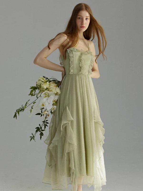 Forest Fairy Light Green Dress