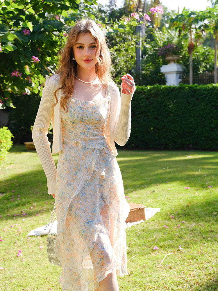 Sunshine Fairy Yellow Floral Dress