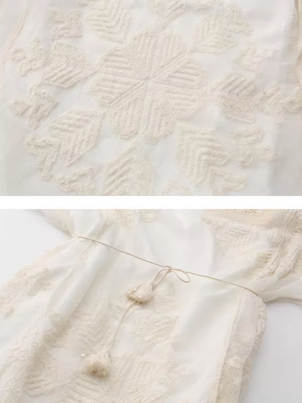 Whimsical Breeze Vintage Midi Dress