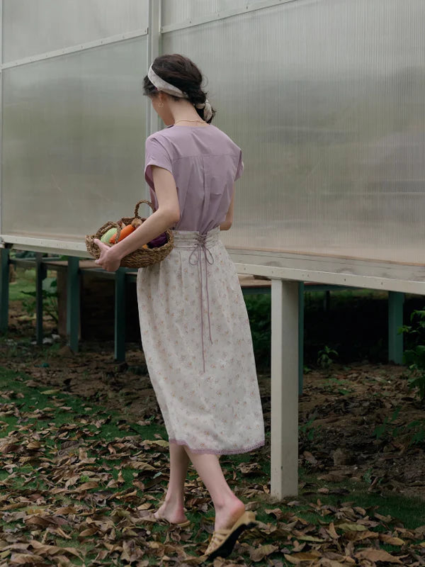 Lily's Summer Breeze Lavender Blouse