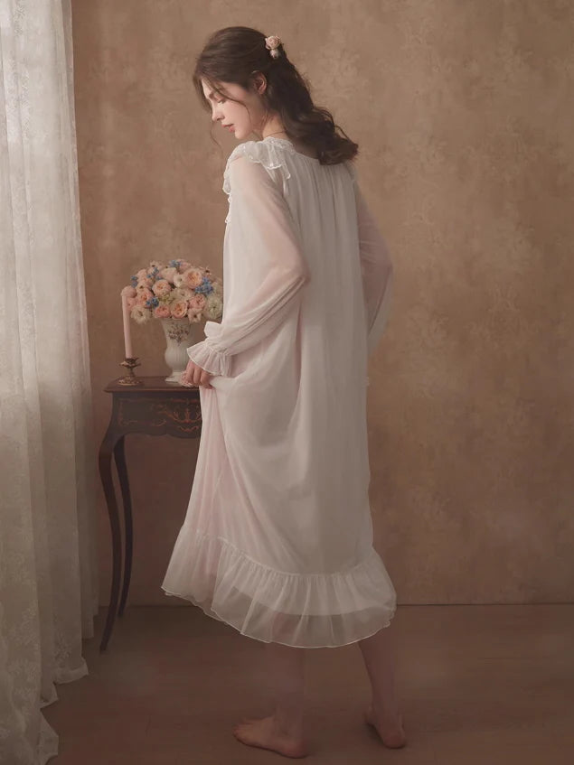 Enchanted Lace Long Nightdress