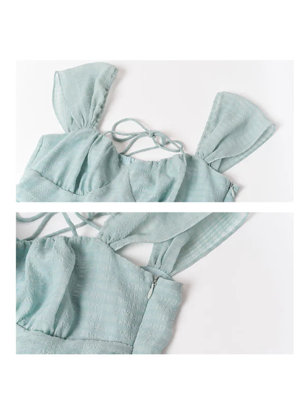 Chloe's Mint Blossom Summer Dress