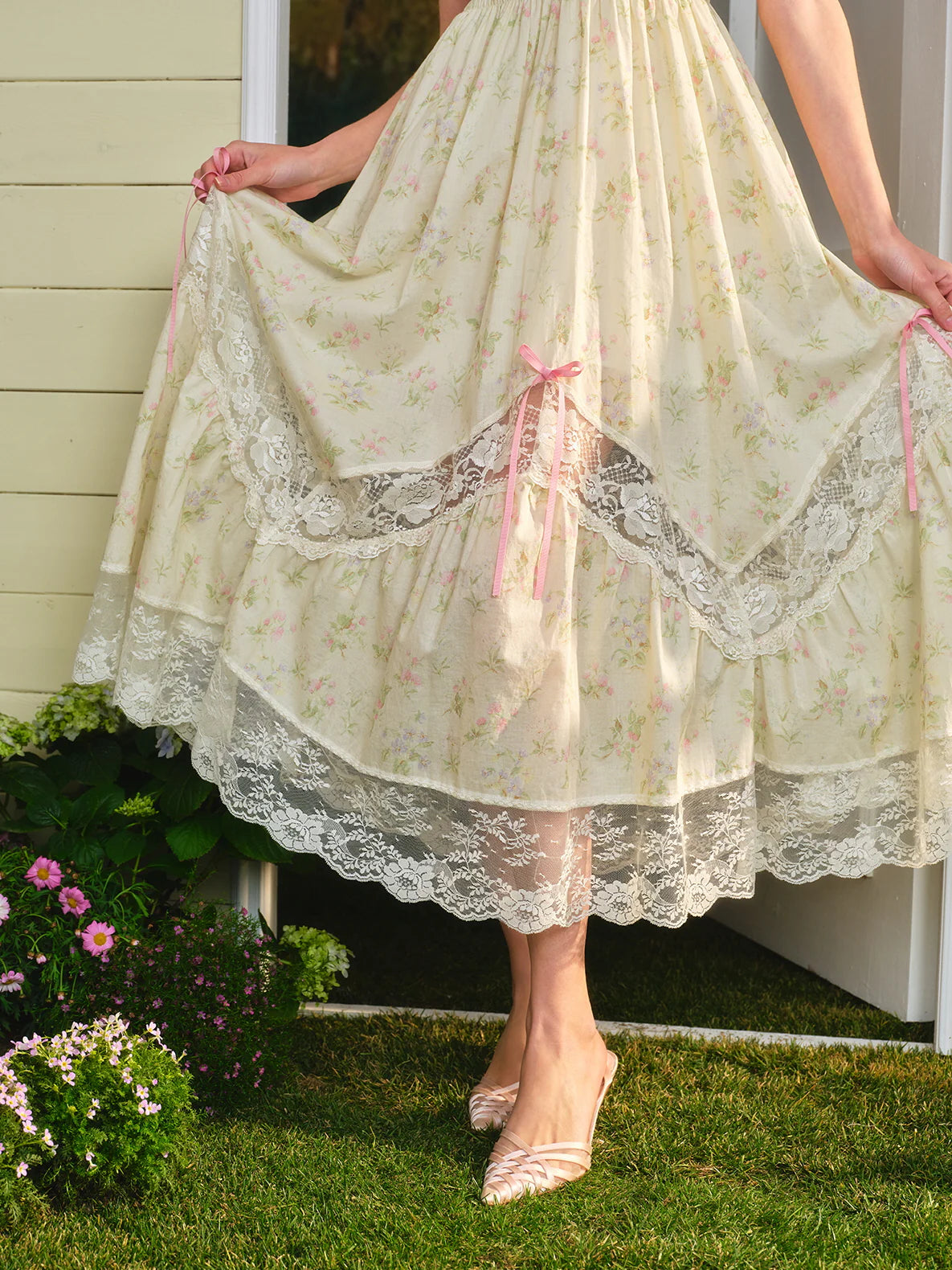 Blooming Lace Garden Dress