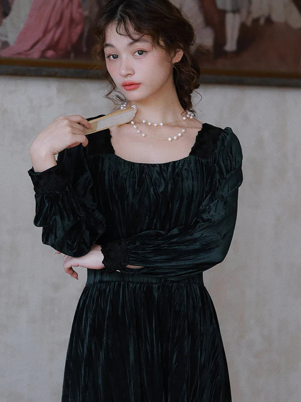 Black Velvet Charm Dress
