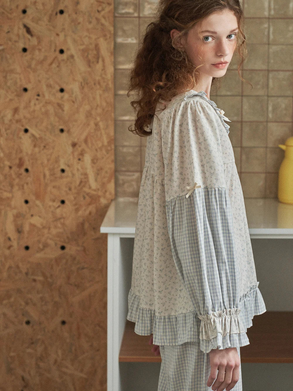 Whispering Meadow Patchwork Pajama Set