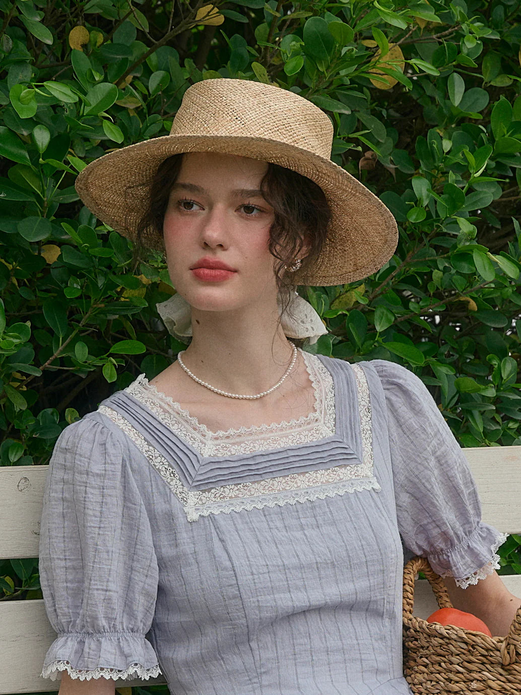 Sophia's Lace Whisper Blue Dress