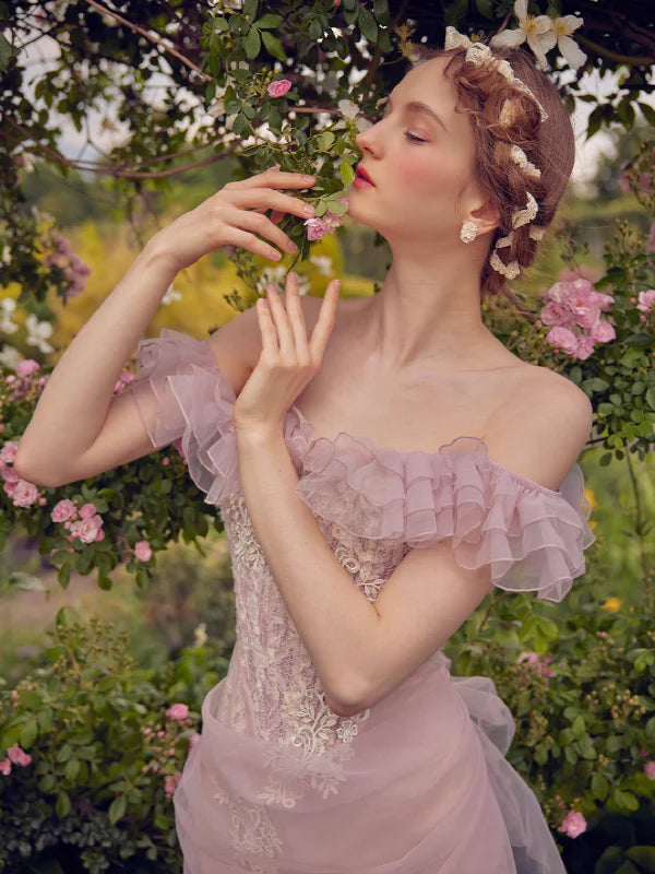 Ethereal Floral Enchantment Dress