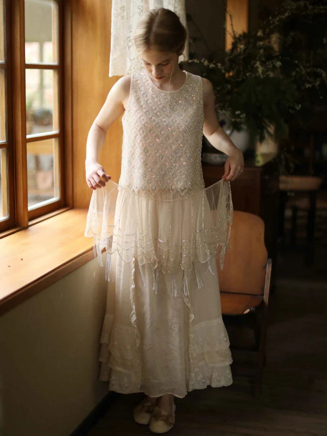 Pearl Sequin Sleeveless Top