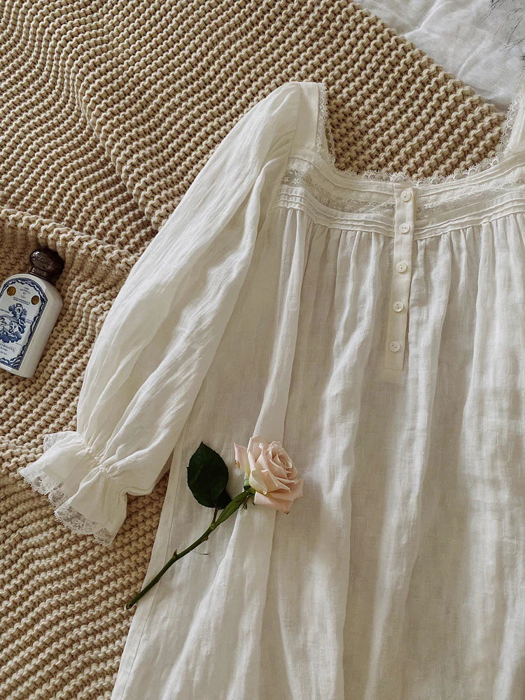 Vintage Cotton Romance Nightgown