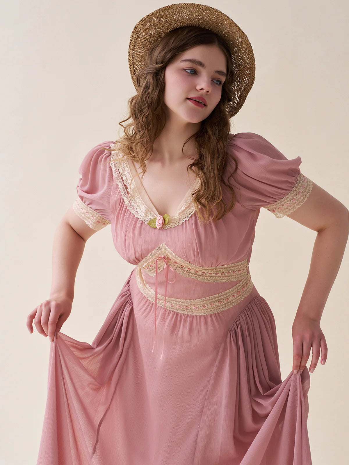 Rosewood Romance Vintage Lace Dress