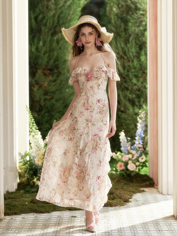 Rose Ruffle Bloom Dress