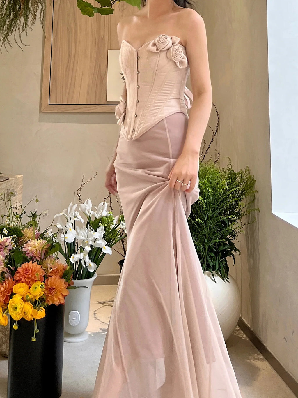 Ethereal Slim-Fit Mermaid Skirt