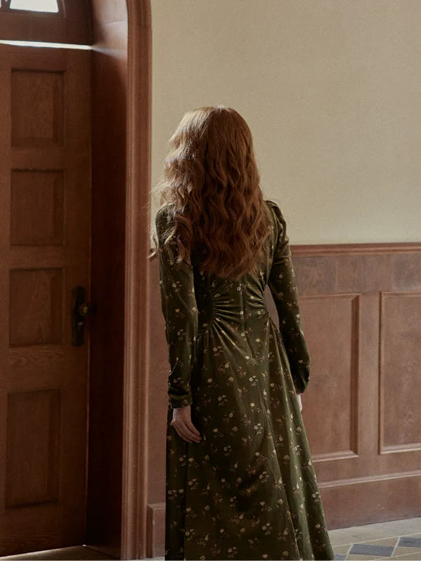 Deep Forest Elegance Dress